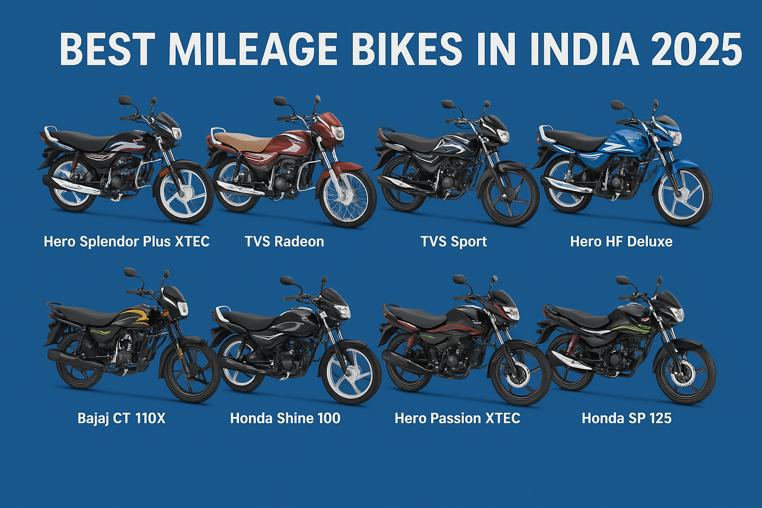 Best Mileage Bikes in India